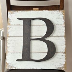 NWT Hobby Lobby Wooden Letter B Decor